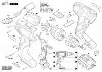 Bosch 3 603 JD8 001 Easydrill 18V-40 Cordless Drill Driver 18 V / Eu Spare Parts